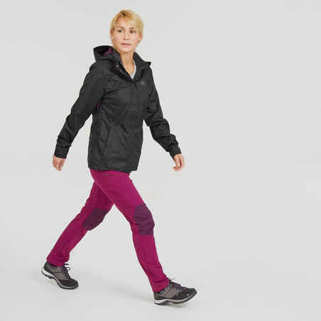 Women’s waterproof mountain walking jacket MH100