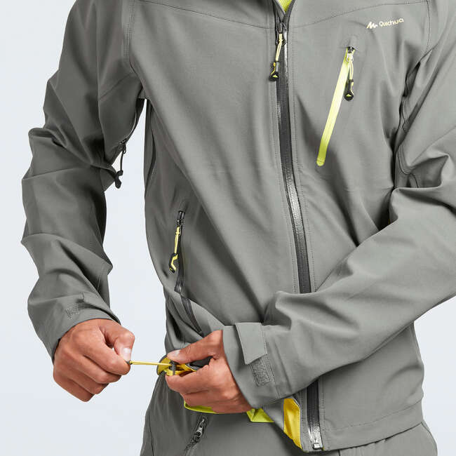 QUECHUA MH500 Men's Waterproof Mountain Hiking Rain Jacket...