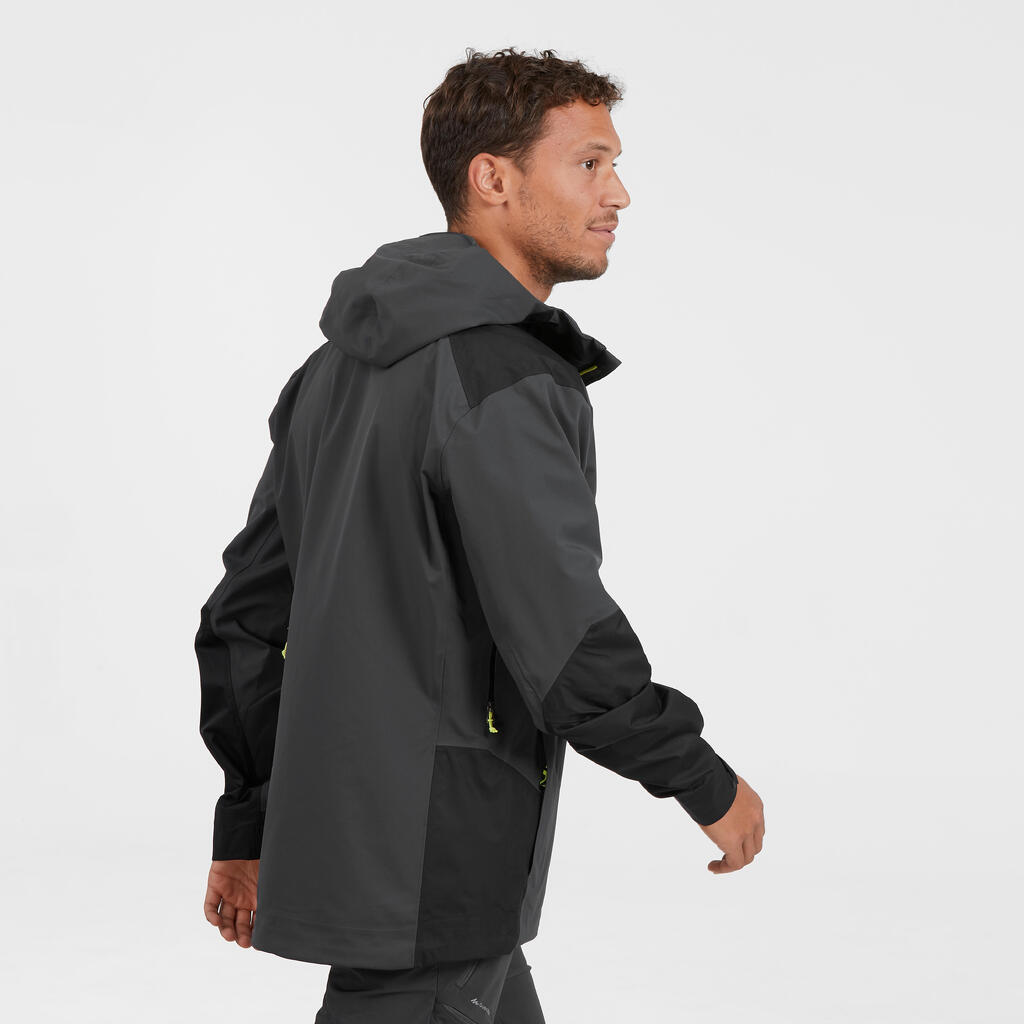 Wanderjacke Bergwandern MH900 wasserdicht Herren schwarz