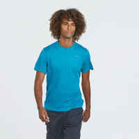 Men's Hiking Synthetic Short-Sleeved T-Shirt  MH100