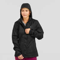 Women’s waterproof mountain walking jacket MH100