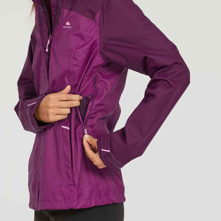 Women's waterproof mountain walking jacket - MH100