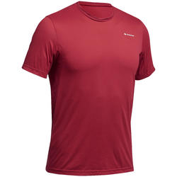 Tee Shirt de randonnée montagne MH100 manches courtes homme rouge