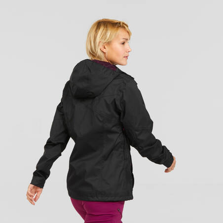 Women’s waterproof mountain walking jacket MH100