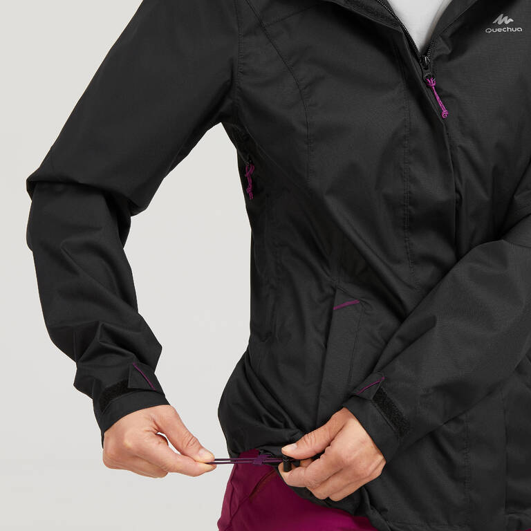 Women’s waterproof mountain walking jacket MH100