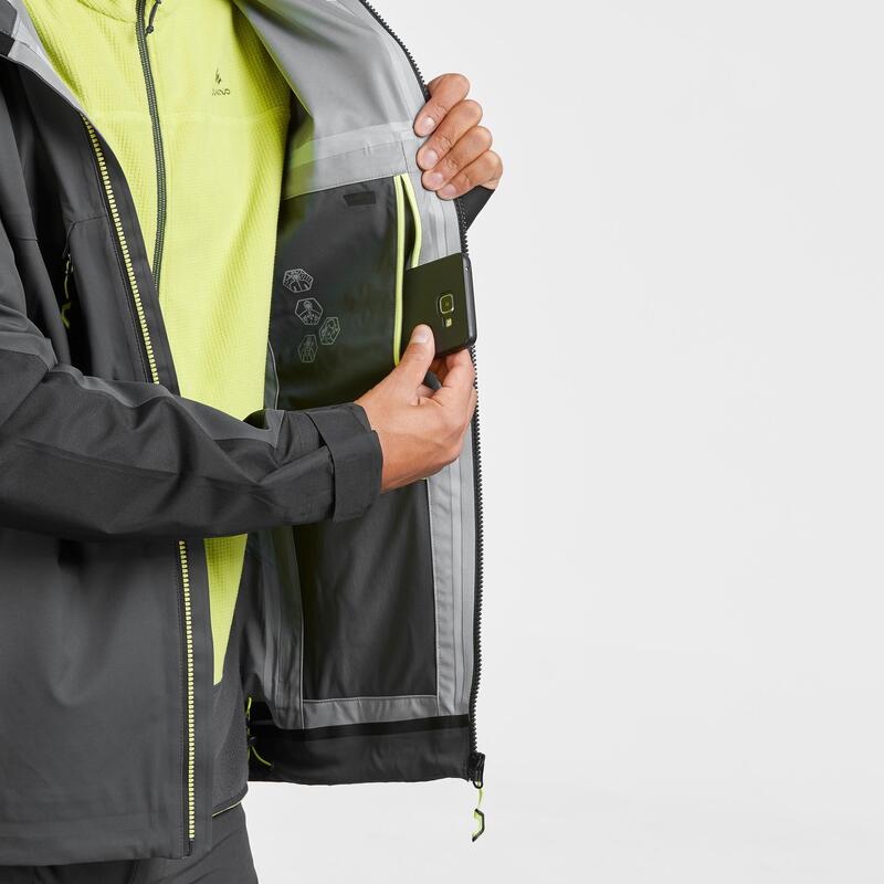 CHAQUETA DE CAZA HOMBRE BGP900 3 EN 1 IMPERMEABLE CAFÉ - Decathlon