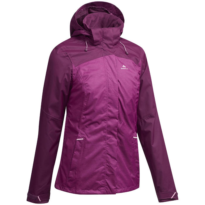 Women’s waterproof mountain walking jacket MH100 Decathlon