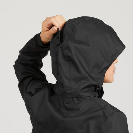 Women's waterpoof jacket - MH100 - Black