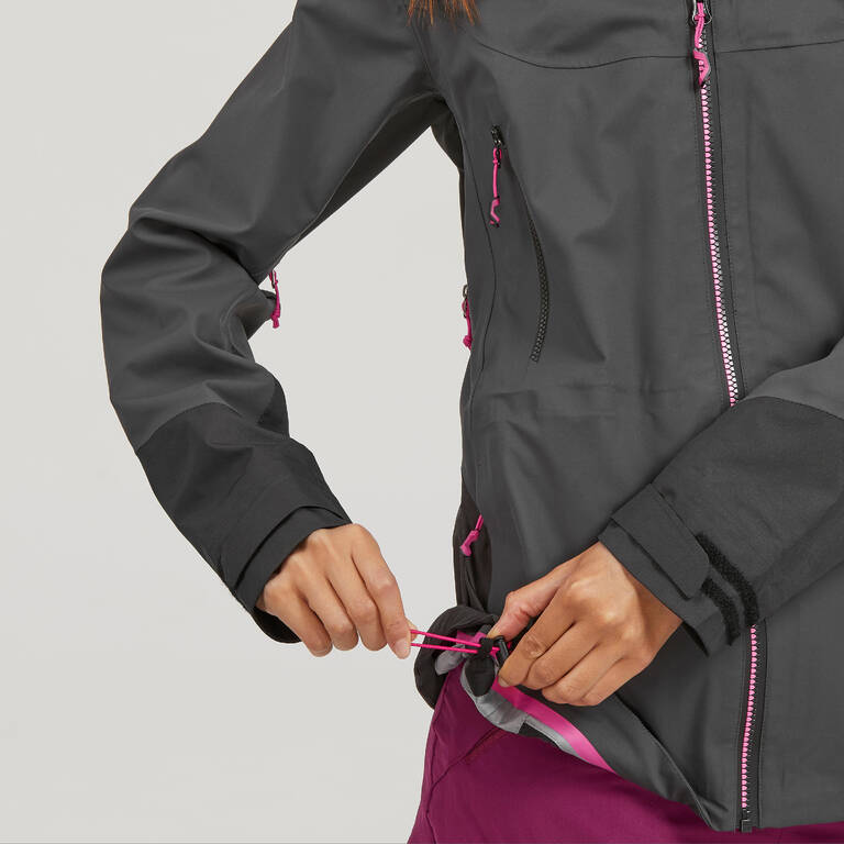 MH900 Jaket Anti Air Mendaki Gunung Wanita - Hitam