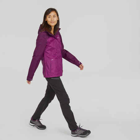 Women's waterproof mountain walking jacket - MH100