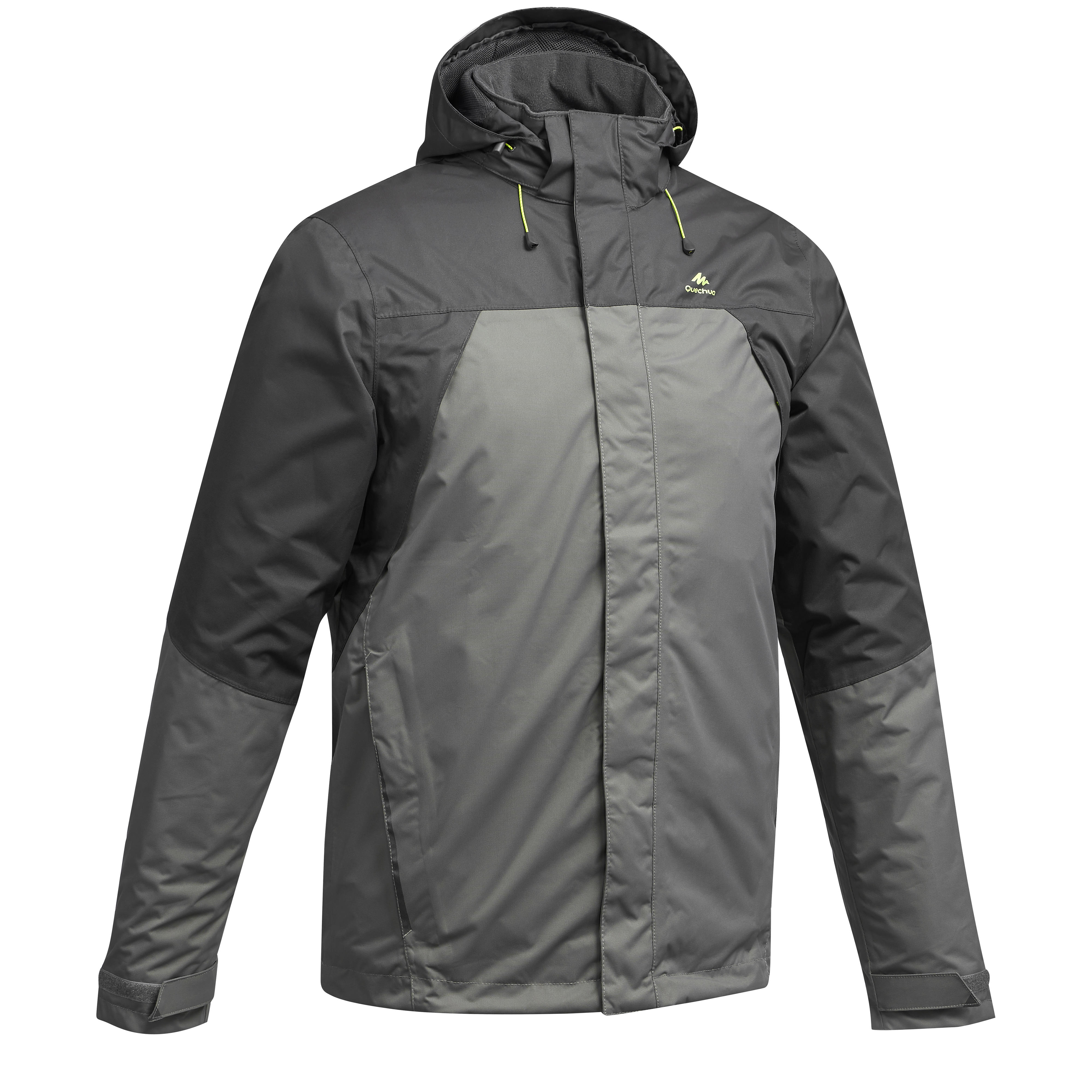 Buy Raincoat for Men|Mountain Hiking Waterproof Rain Jacket|Decathlon
