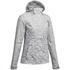 Women Hiking Rain Jacket MH100 Grey