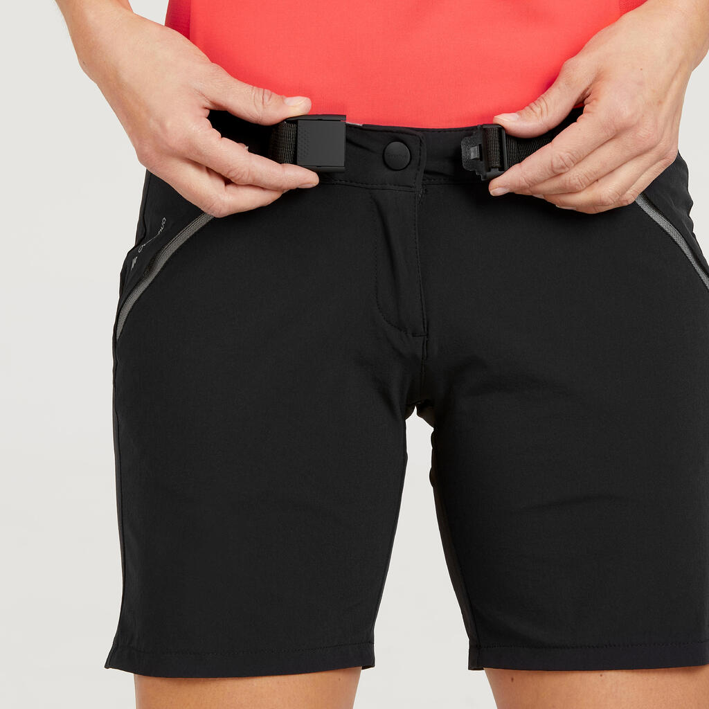 Shorts secado rápido de senderismo para Mujer Quechua MH500 azul