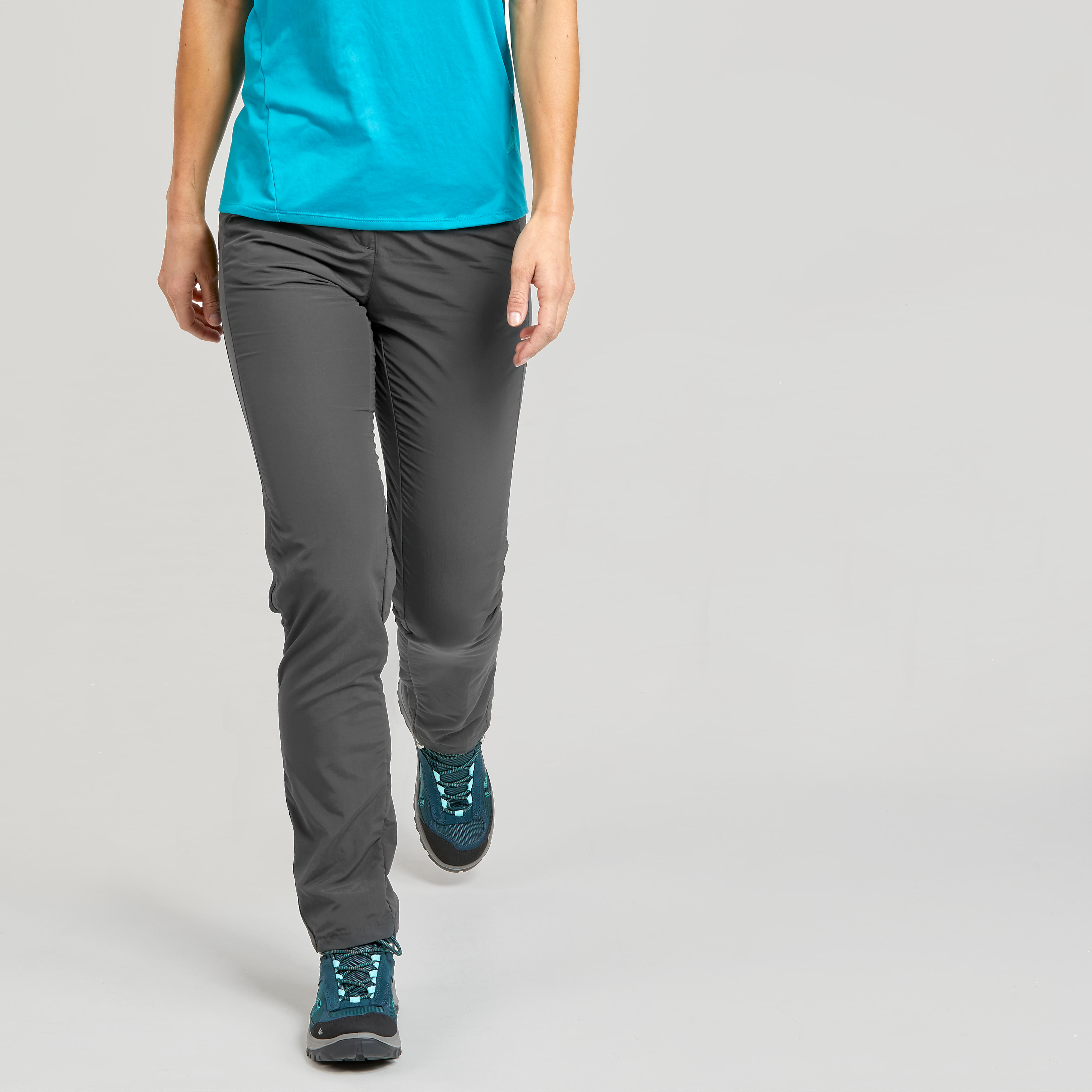 Women's Walking Trousers - Grey - Decathlon