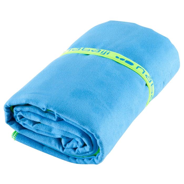 Microfibre towel ultra compact size XL 110 x 175 cm blue Decathlon