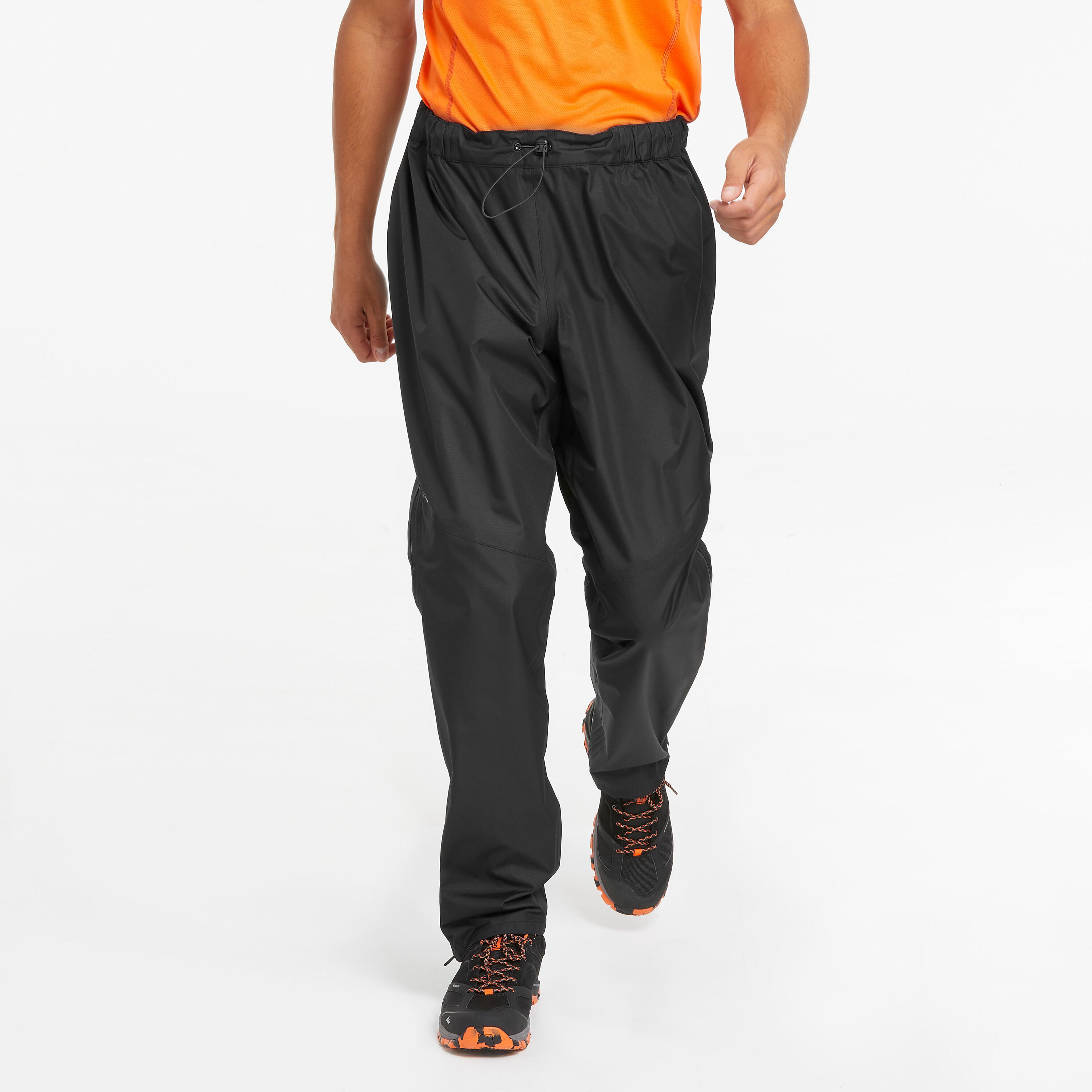 QUECHUA Pantalón de Montaña y Trekking Hombre Impermeable Quechua MH500 Negro
