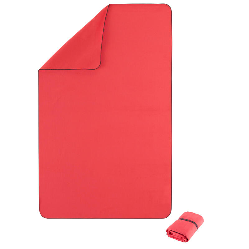 Prosop de baie Microfibră ultra compact mărimea XL 110 x 175 cm Negru