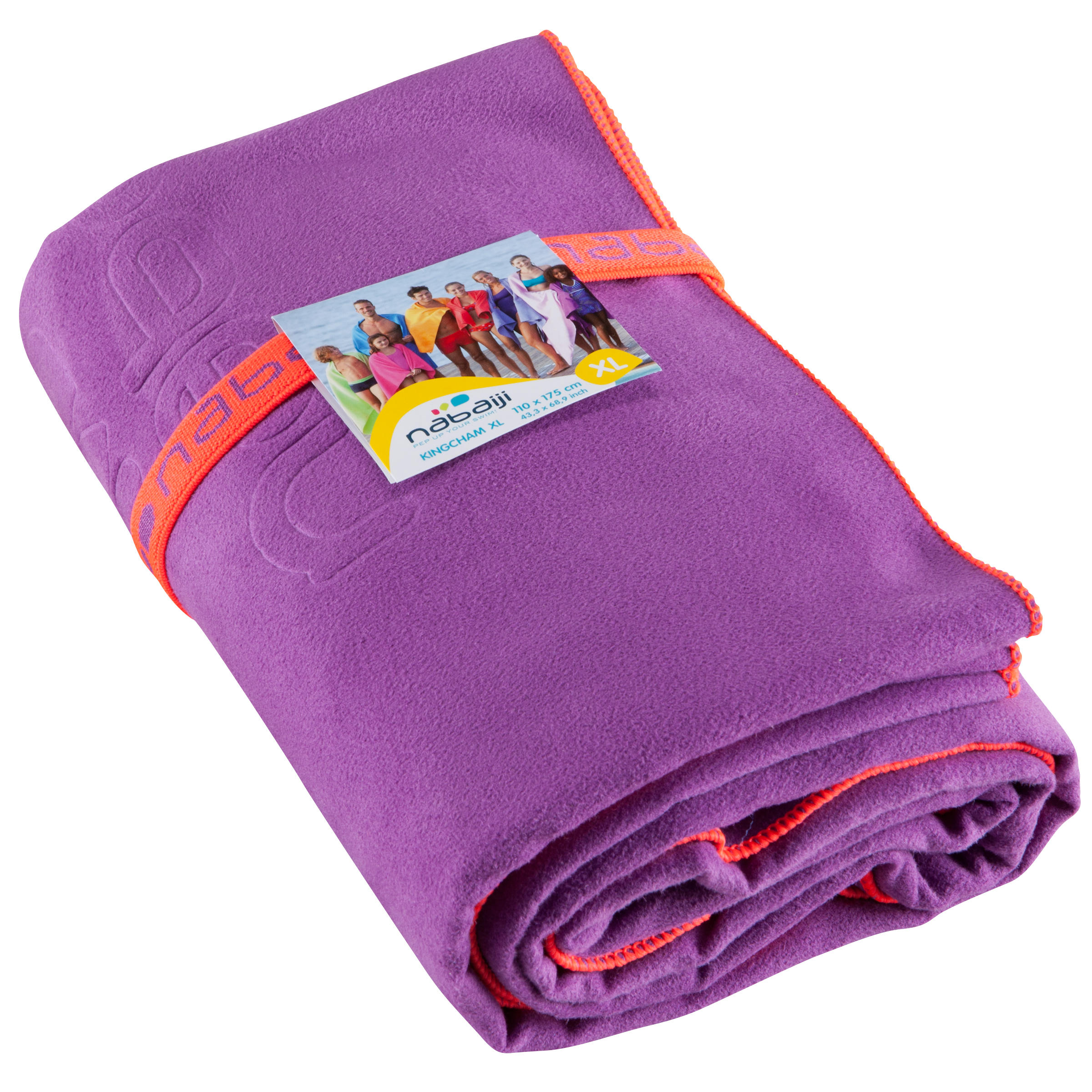 Ultra compact microfibre towel size XL 110 x 175 cm - Purple 7/7