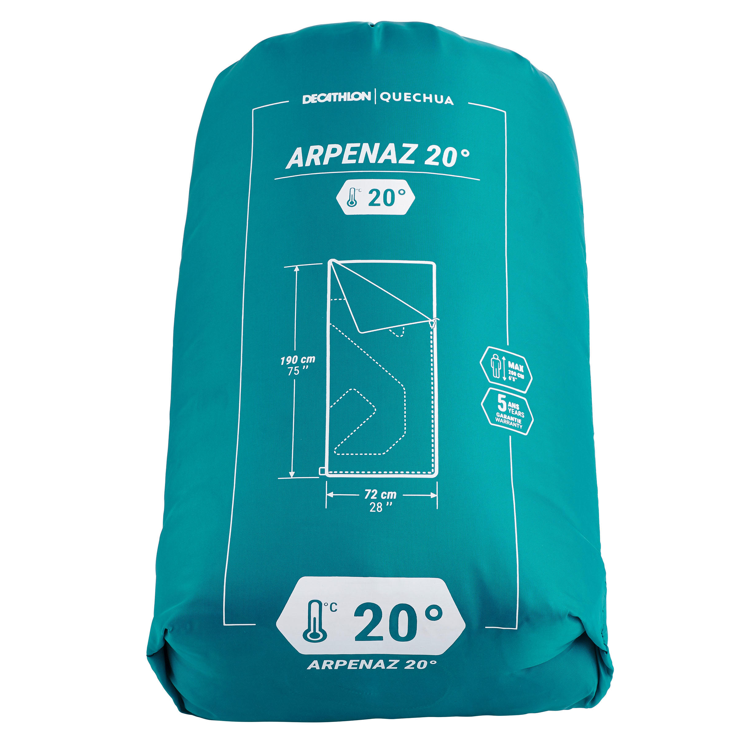 CAMPING SLEEPING BAG - ARPENAZ 20°
