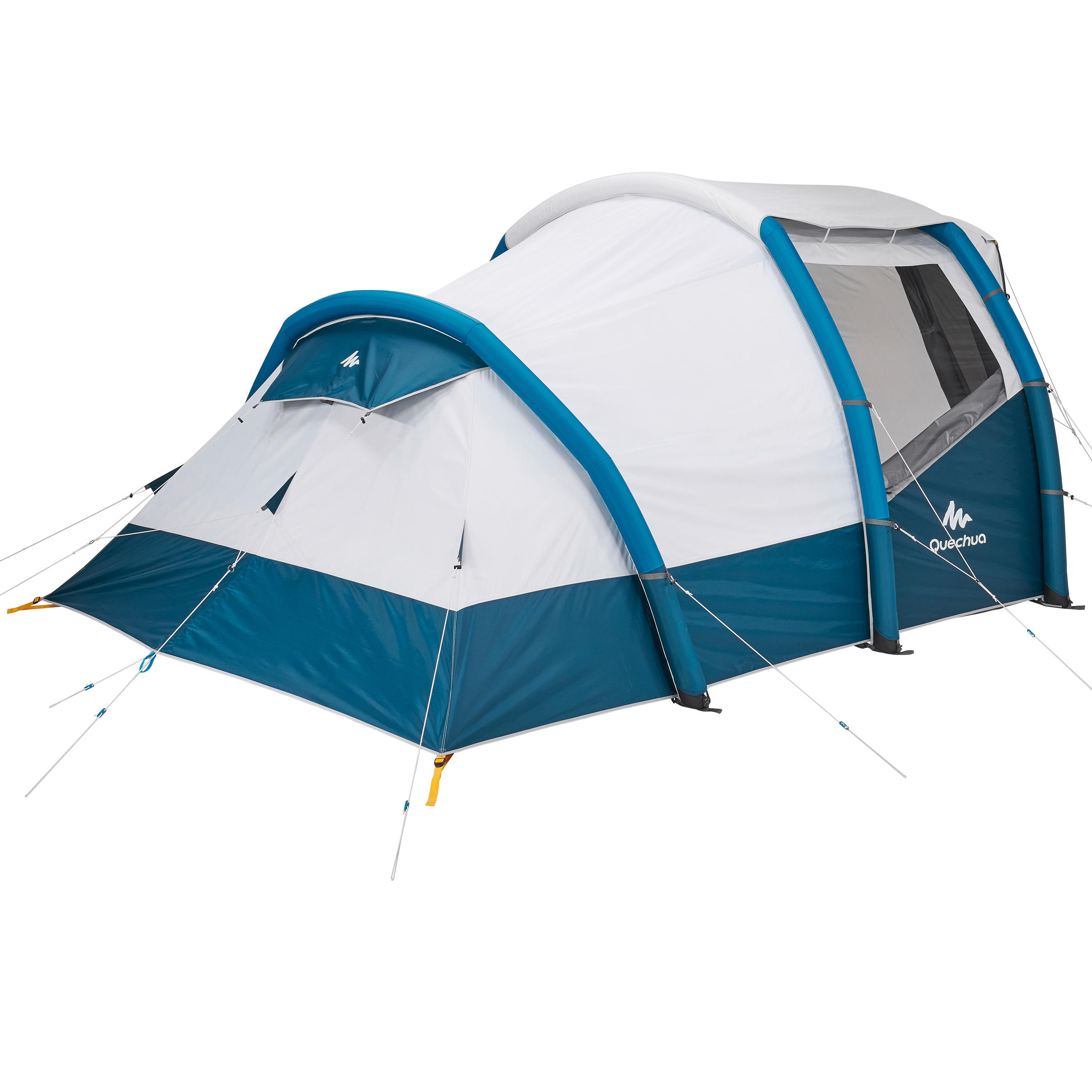 4-Person Inflatable Camping Tent, Air Seconds Fresh & Black - QUECHUA