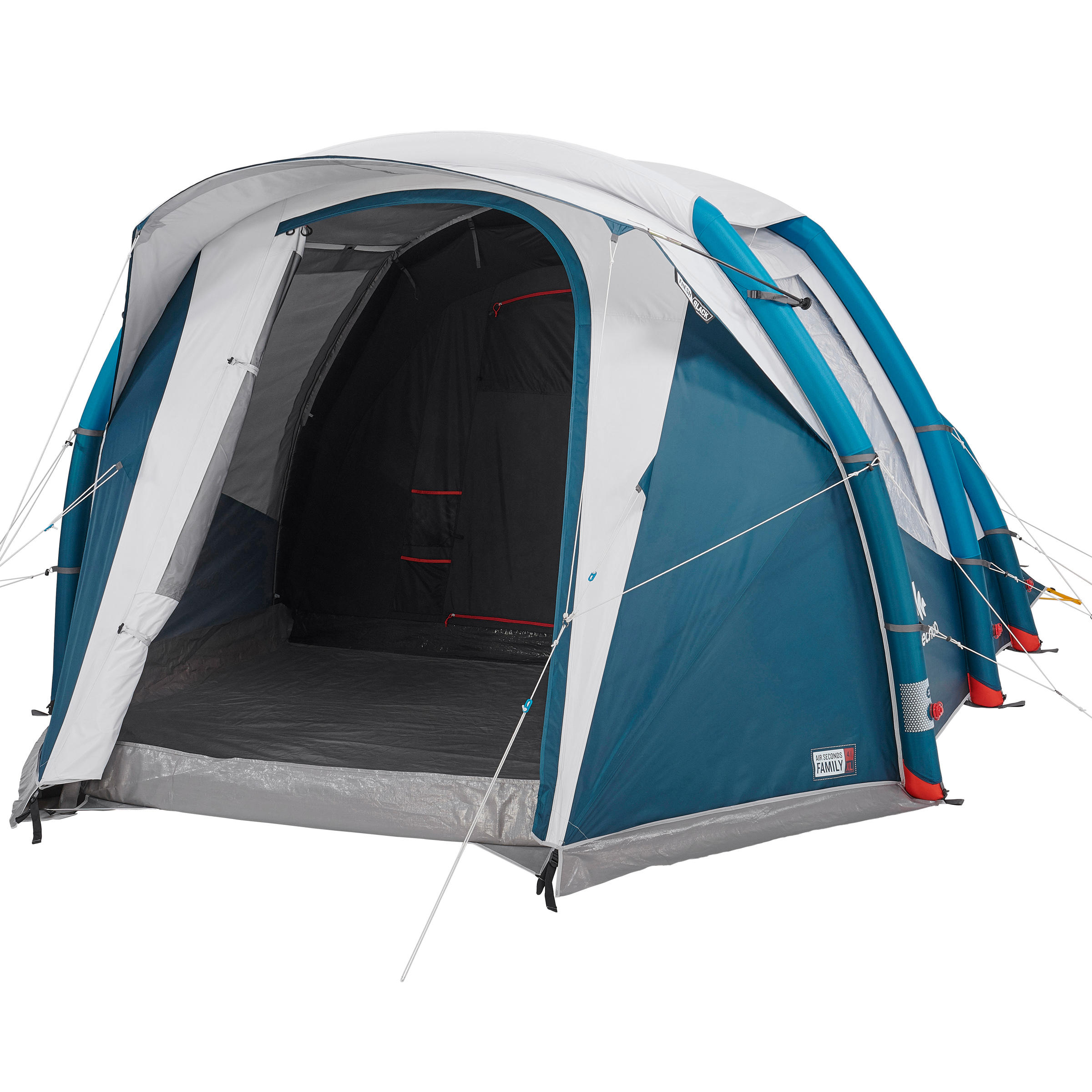 Tente de camping gonflable 4 personnes, Air Seconds Fresh & Black - QUECHUA