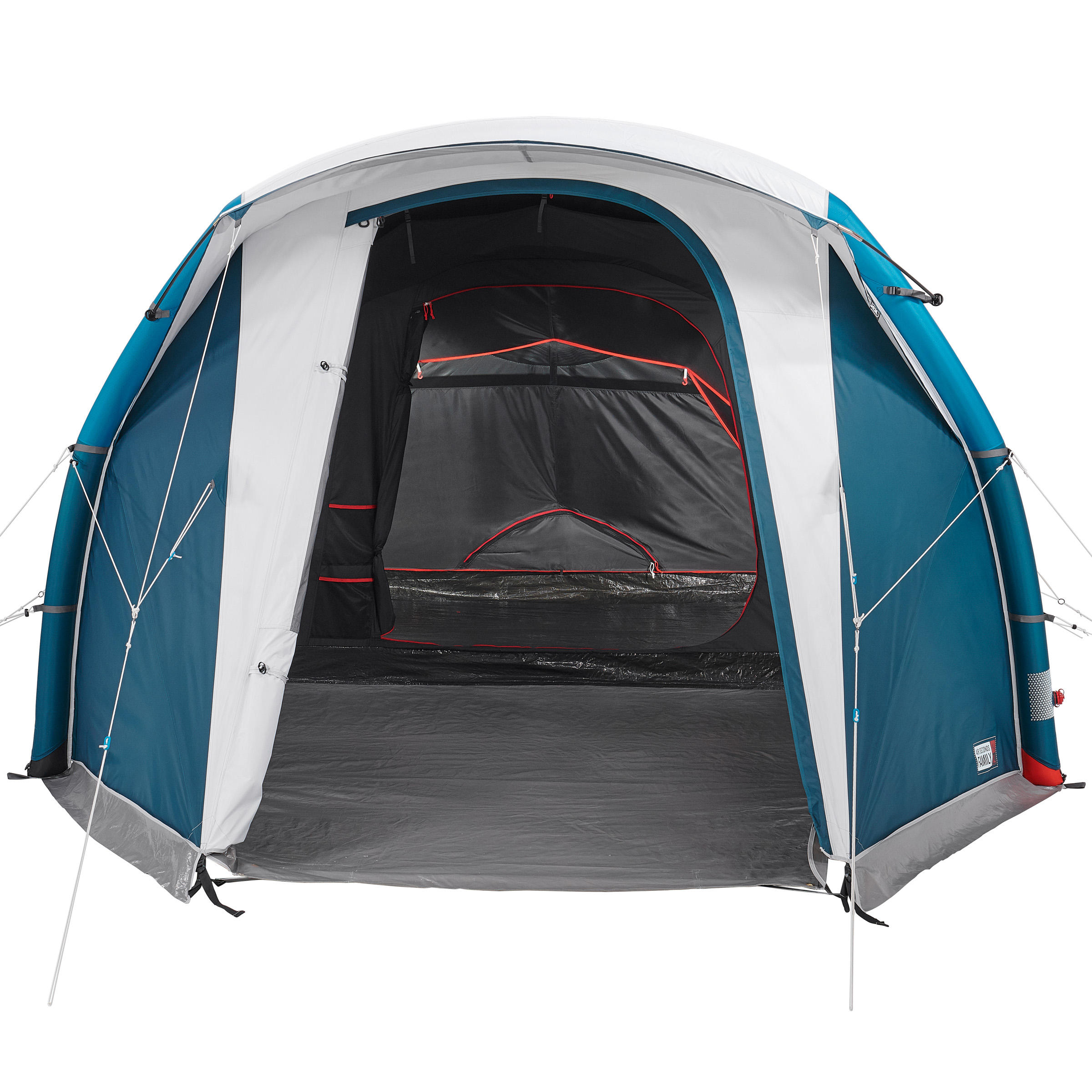 quechua air seconds 4.1 xl fresh & black family camping tent