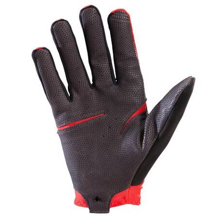Lightweight and Breathable Mountain-Biking Gloves - Red