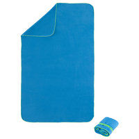 Serviette de bain microfibre bleu taille L 80 x 130 cm