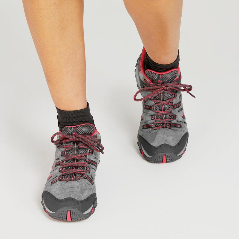 Chaussures de randonnée montagne - MERRELL CROSSLANDER Gris/Rose - Femme