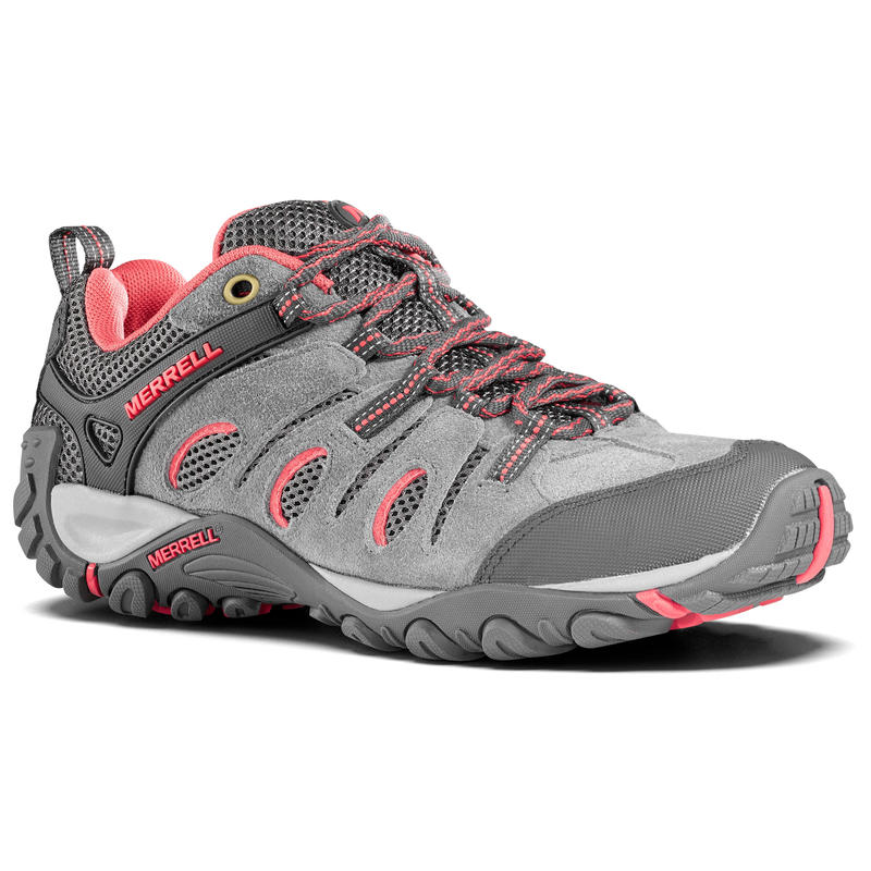 Chaussures de randonnée montagne - MERRELL CROSSLANDER Gris/Rose - Femme