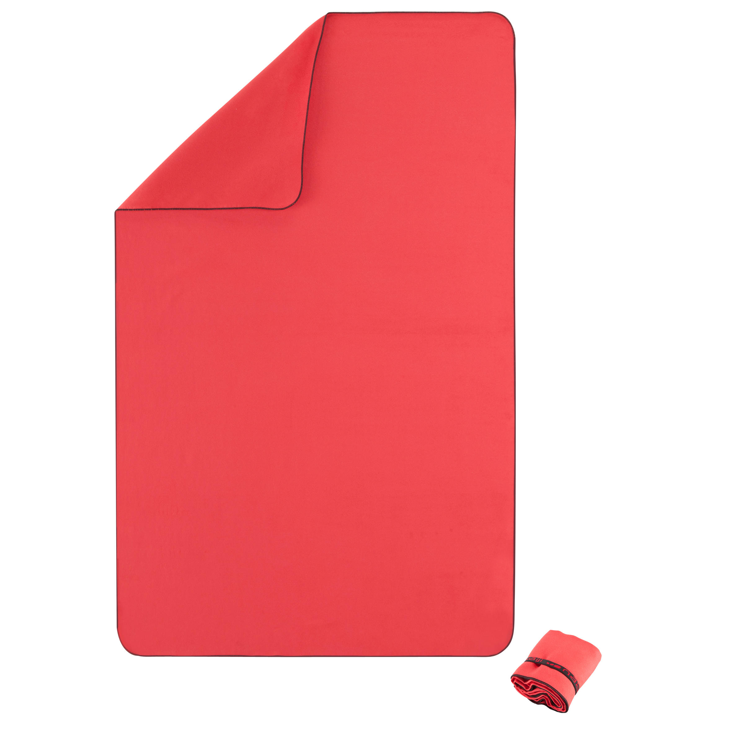 NABAIJI Ultra compact microfibre towel size L 80 x 130 cm - Red