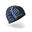 Bonnet de Bain en Maille - Tissu Imprimé - Tiki Noir Bleu
