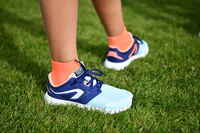 حذاء جري RUN SUPPORT للأطفال بأربطة - أزرق مرجاني