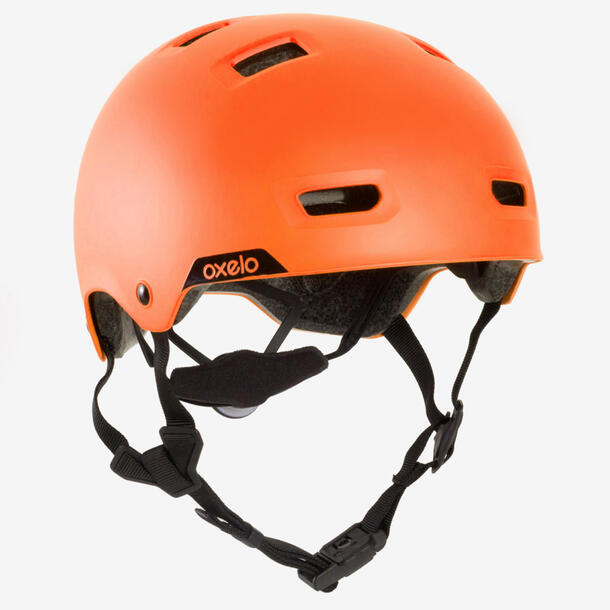 Adult Inline Skate Helmet Oxelo MF 540 Orange