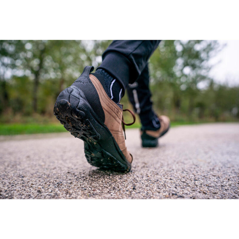 Zapatillas Caminar de piel Hombre Nakuru Confort Marrón
