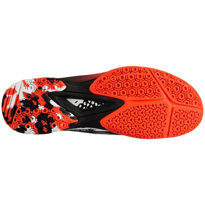 Handballschuhe H500 schwarz/rot/weiß