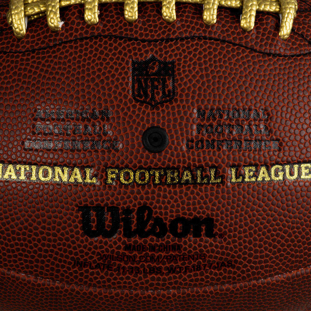 Lopta na americký futbal NFL Duke Performance hnedá