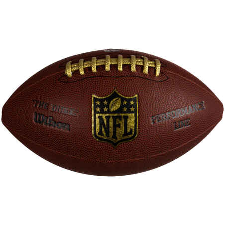 Lopta za američki nogomet NFL Duke Performance za odrasle smeđa