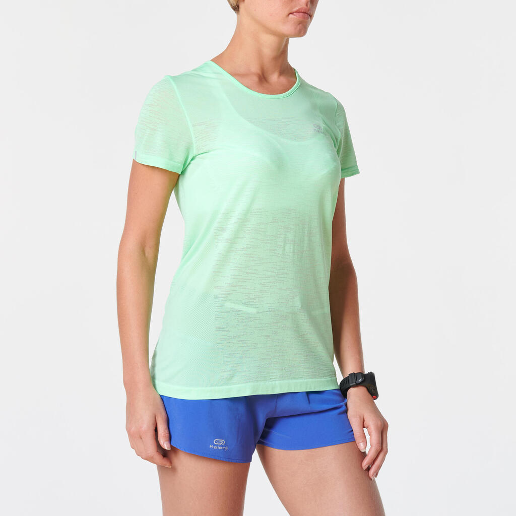 Women's Running Breathable T-Shirt Kiprun Care - pink