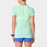 KALENJI KIPRUN CARE WOMEN'S RUNNING T-SHIRT - GREEN