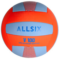 Мяч волейбольный оранжевый V100 Allsix
