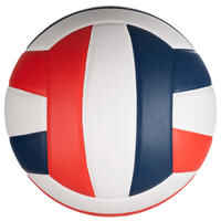Ballon de volley-ball V500 blanc, bleu et rouge