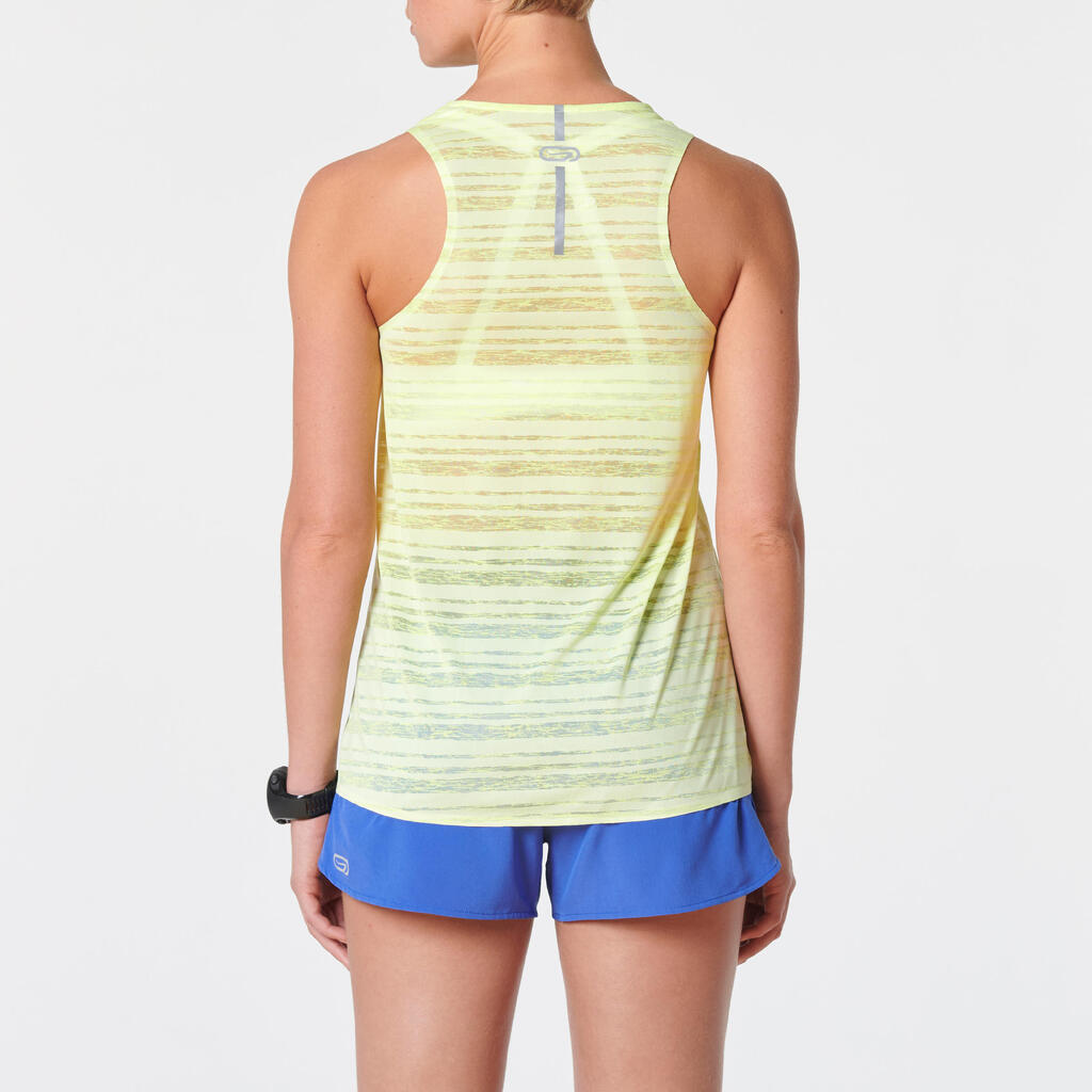 Lauftop Kiprun Light Damen gelb