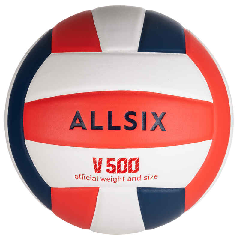 Volleyball V500 weiss/blau/rot