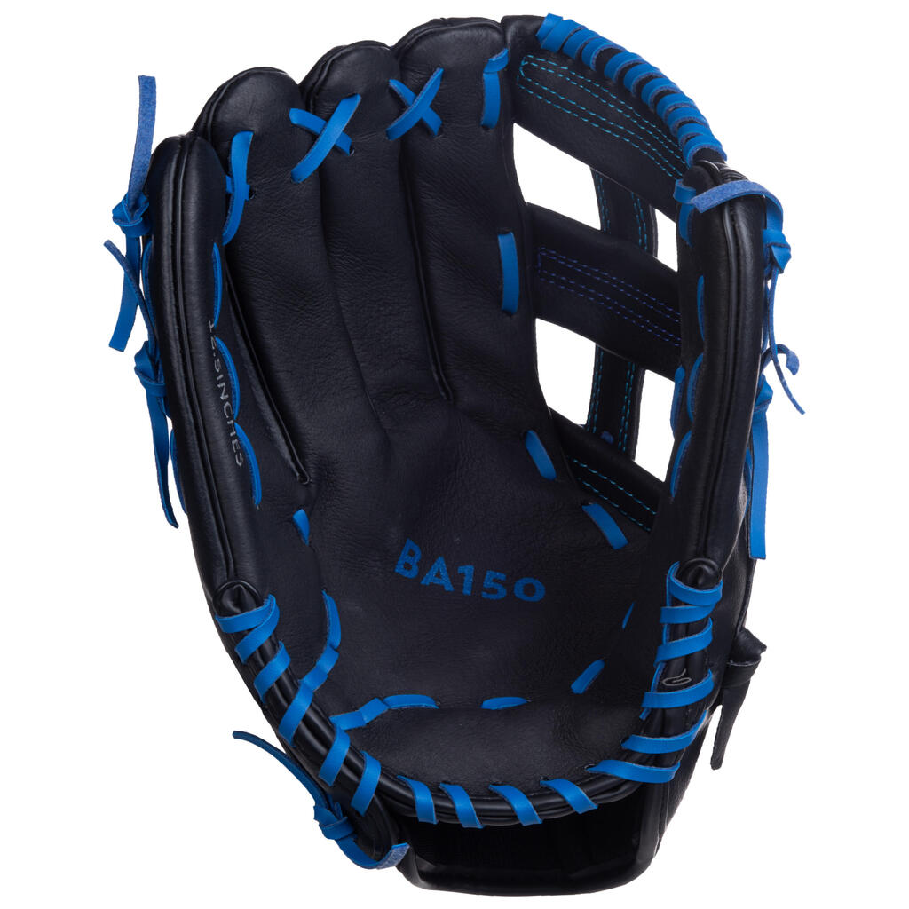 Baseball glove left-hand throw Adult - BA150 blue