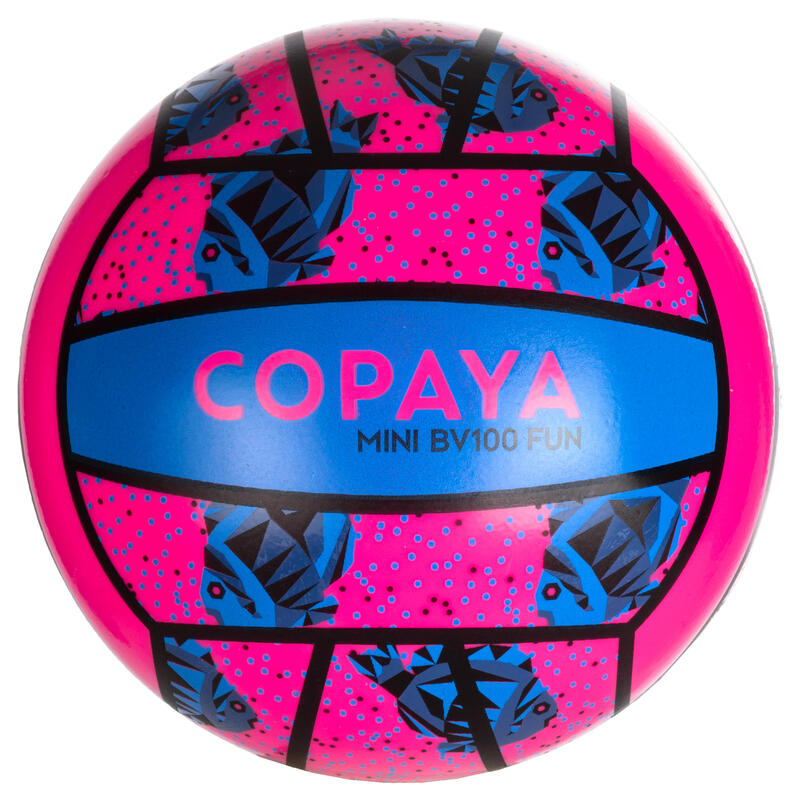 Mini ballon de beach-volley BV100 rose et bleu