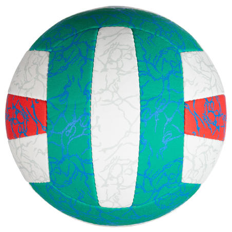 М'яч BV500 для пляжного волейболу - Зелений/Рожевий
