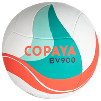 Ballon de beach-volley BV900 FIVB blanc vert et rouge