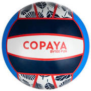 LOPTA ZA ODBOJKU NA PIJESKU BV100 PLAVO/RUŽIČASTA