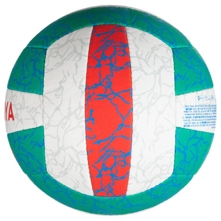 М'яч BV500 для пляжного волейболу - Зелений/Рожевий